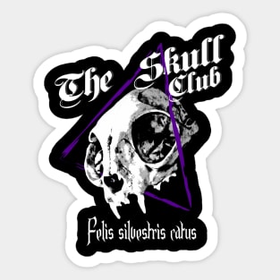 The skull Club - Felis silvestris catus Sticker